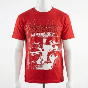 Members Only Graphic Red Tee